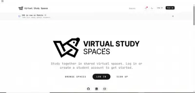 منصة Virtual Study Spaces - موقع ويب Full-Stack متكامل للمذاكرة الجماعية