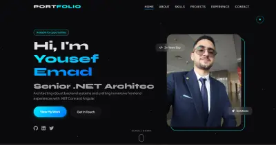 عمل portfolio احترافي باستحدام