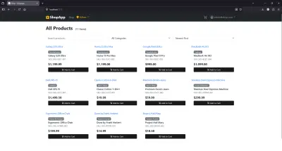 برنامج ويب للتجارة الإلكترونية باستخدام ASP.NET MVC