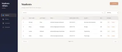 نظام إدارة شؤون الطلاب (Student Affairs Management System)
