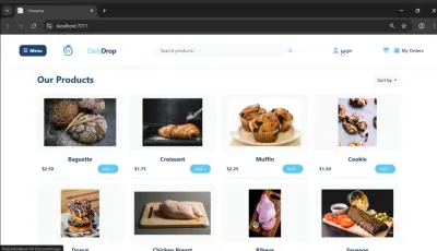 تطوير نظام وموقع سوبر ماركت متكامل (Dailydrop- Shopping App) باستخدام ASP.NET Core MVC