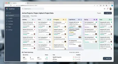 TaskFlow" - Collaborative Project Management SaaS