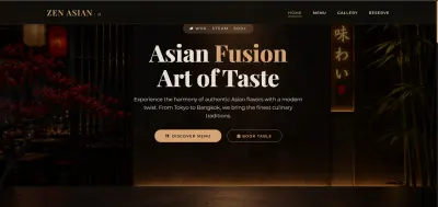 Asian Restaurant Website