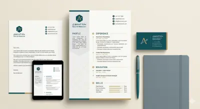 تصميم هوية بصرية لcv