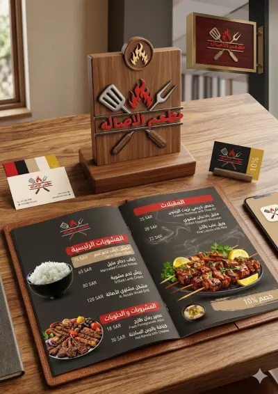تصميم مينو احترافي