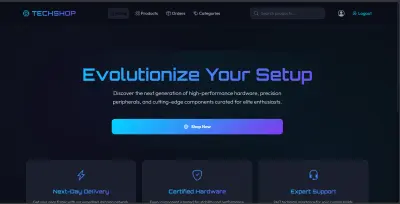 TechShop - منصة تجارة إلكترونية متكاملة لمنتجات التقنية