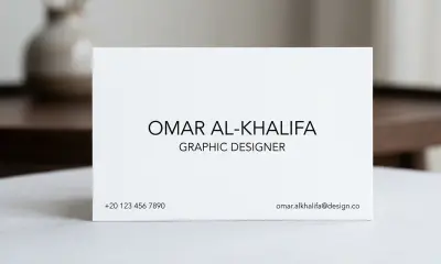 تصميم بطاقات عمل بشكل احترافي