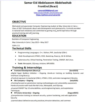 ATS-Friendly Professional CV Design – Word & PDF