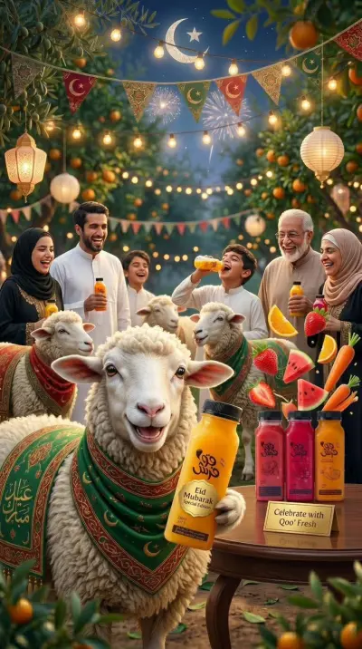 فيديو اعلان بالذكاء الاصطناعى لشركة عصير
