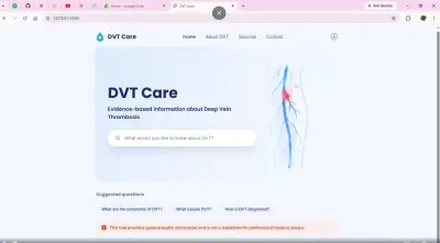 DVT Medical Knowledge Assistant باستخدام RAG وLLMs
