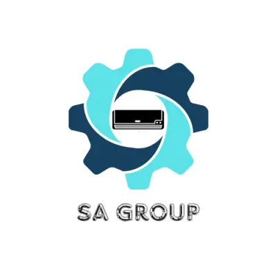 شعار مجموعة SA GROUP | دمج الفكر الهندسي بأنظمة التبريد والتكييف