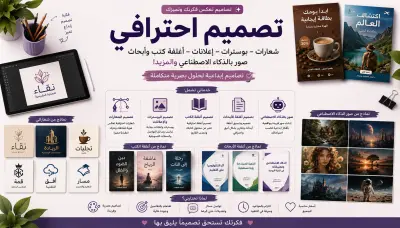 شعارات شركات ومتاجر. بوسترات إعلانية للسوشيال ميديا. أغلفة كتب وروايات وأبحاث. صور إبداعية مولدة بالذكاء الاصطناعي