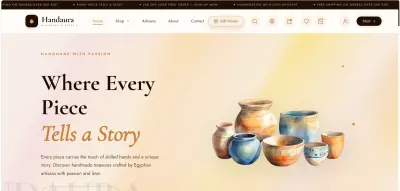 Handaura – منصة تجارة إلكترونية للمنتجات اليدوية