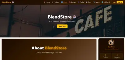 BlendStore – متجر إلكتروني للمشروبات