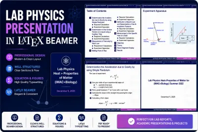 تصميم عرض أكاديمي احترافي باستخدام LaTeX Beamer