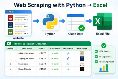 استخراج بيانات 1000 منتج من موقع إلكتروني باستخدام Python