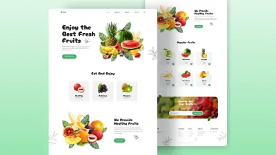 صفحة هبوط فاكهة (Fruit Landing Page)