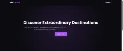 تطوير واجهة مستخدم لموقع سياحي متكامل (Misr Travels) | responsive HTML & CSS