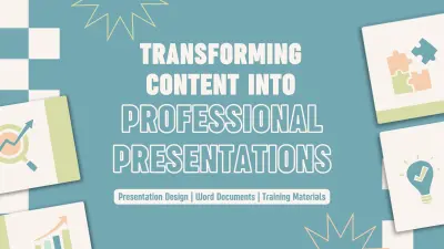 تصميم عروض PowerPoint احترافية للأعمال والتدريب والتقارير