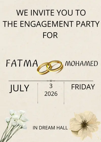 انفتيشن ( Wedding & engagement invitation)