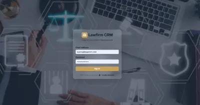تصميم موقع Legal CRM نظام إدارة علاقات العملاء للمكاتب والشركات القانونية
