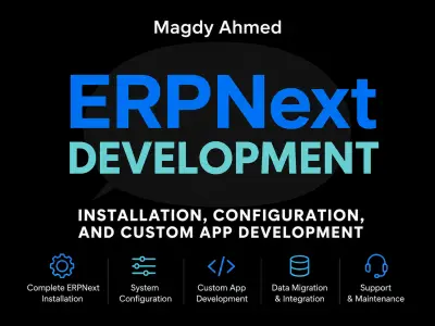 صورة العمل erpnext تخصيص الثيم و تعريب و اطلاق النظام