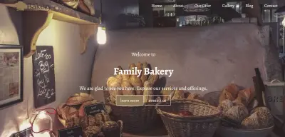 تصميم وتطوير موقع مخبز احترافي باستخدام HTML وCSS وBootstrap