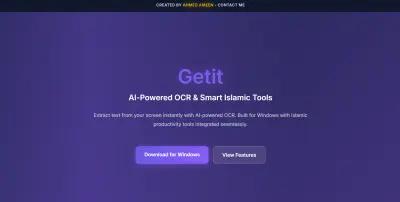 GetIT - AI OCR Desktop app - تطبيق مخصص لتقنية قراءة الكلمات بالذكاء الاصطناعي