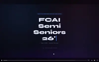 FCAI-Semi-Seniors-26 Web Platform