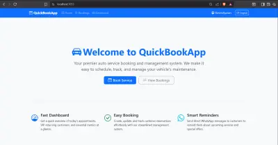 نظام إدارة حجوزات متكامل (QuickBookApp)