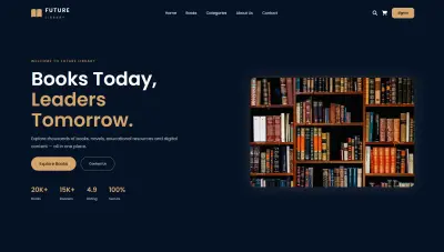 Future Library – Modern Digital Library Website