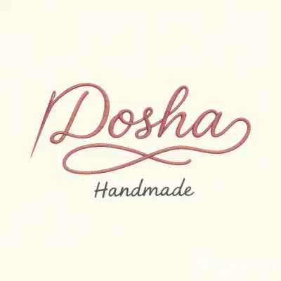 تصميم هوية بصرية (شعار) لمشروع أعمال يدوية "Dosha Handmade".