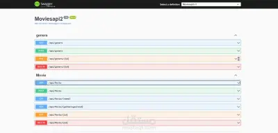 بناء وتوثيق كامل لمشروع افلام ومسلسلات باستخدام Web API