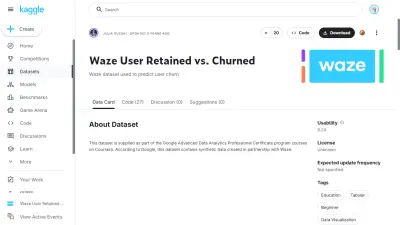 تحليل بيانات Waze وبناء نموذج ذكاء اصطناعي لتوقع تسرب المستخدمين (Churn Prediction)