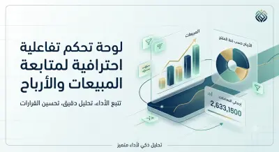 لوحة أداء المبيعات والأرباح