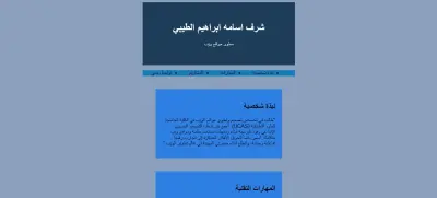 تصميم وبناء موقع سيرة ذاتية شخصية متكامل (Personal Portfolio Website)