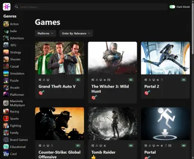 Game Hub - تطبيق ويب لاستكشاف وفلترة الألعاب