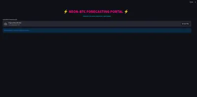 NEON-BTC: Cryptocurrency Price Forecasting Platform