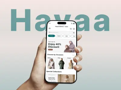 Hayaa Modest Fashion App | UI/UX Design