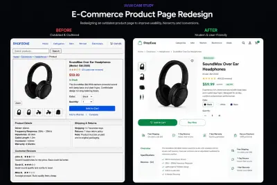 E-commerce Product Page UI Redesign