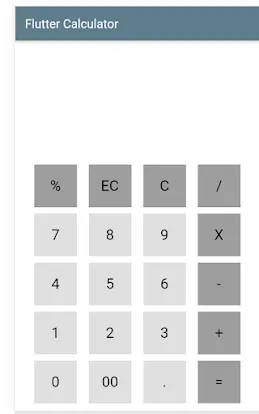 Calculator App using Flutter
