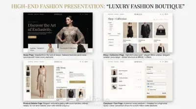 تطوير متجر إلكتروني فاخر للأزياء الراقية والمنتجات الحصرية - Luxury Boutique
