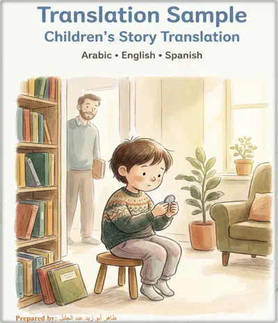 عينة ترجمة احترافية لقصة أطفال (عربي - إنجليزي - إسباني)