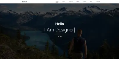 تصميم وتطوير موقع تعريفي متكامل (Portfolio Website) متجاوب بالكامل