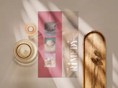 تصميم فلاير إعلاني (Flyer) راقي للمجوهرات والأزياء