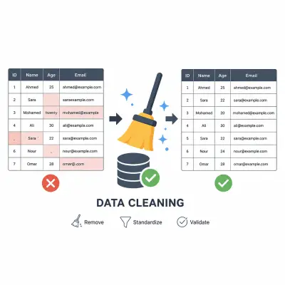 تنظيف البيانات باستخدام python و pandas