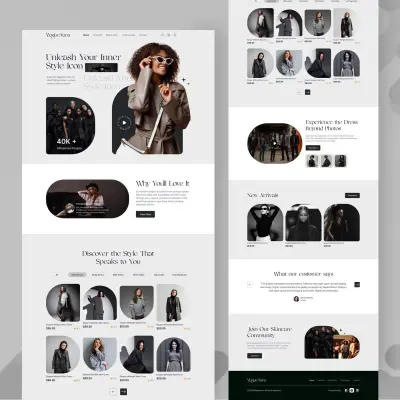 Modern Fashion E-Commerce Website UI/UX Design