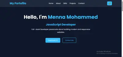 عمل بورتوفيلو او صفحه عرض اعمال