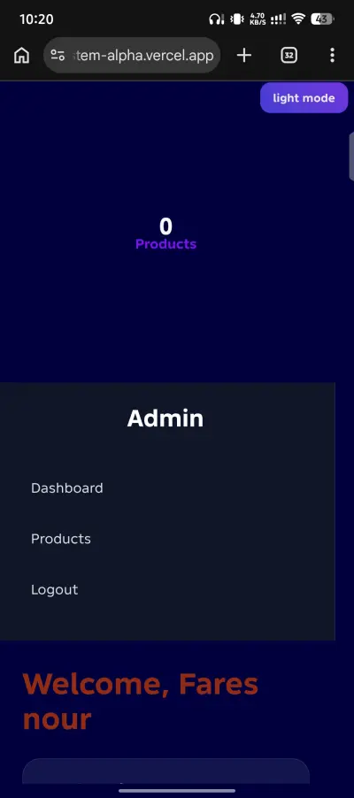 Dashboard Management System