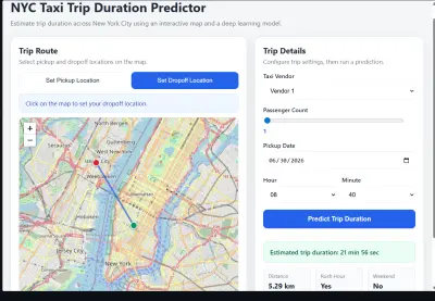 A System for Predicting Taxi Trip Durations in New York Using Deep Learning